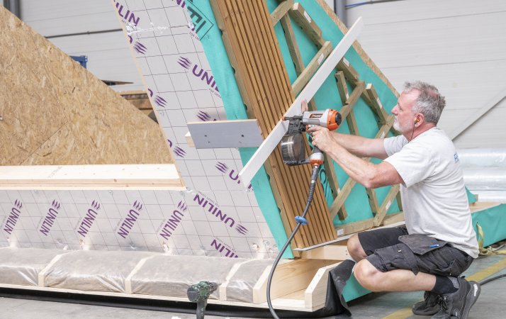 Houtskeletbouw in onze werkplaats