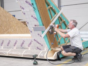 Houtskeletbouw in onze werkplaats 