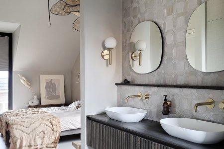 Schuurwoning badkamer